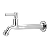 Torneira Tanque jardim cozinha Reta Parede Metal 22cm 1 4v
