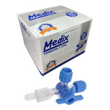 Torneira Torneirinha 3 Vias Luer Slip Caixa Com 50 Medix