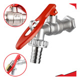Torneiras Esfera Jardim Cadeado C Bico Uso Geral 1 2 X 3 4 Cor Vermelho