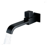 Tornera Para Banheiro Ou Tanque De Luxo Metal Preto Fosco