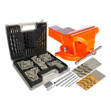 Torno Bancada Giratória 125mm Jogo De Ferramentas 300pçs