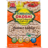 Torrada De Arroz Integ Orgânica Quinoa E Linhaça 75g Okoshi