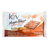 Torrada Lev Magic Toast Cacau E Cereais Marilan 110g kit 6un