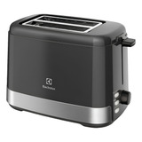 Torradeira Elétrica Efficient Inox Preta Electrolux 220v