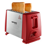 Torradeira Inox Red Fast Vermelha Lenoxx