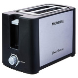 Torradeira Pães Smart Toast Mondial Preto inox 800w 110v