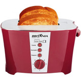 Torradeira Tosta Pane Vermelha Britânia 800w 220v