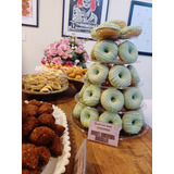 Torre 5 Pisos Donut Macarons Decoração Casamento San Felipo