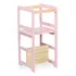 Torre Aprendizagem Montessoriana 4x1 Cadeirão Mesinh Rosa Bb Cor Rosa bebê