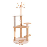 Torre Árvore Arranhador De Gatos Brinquedo Sisal 3 Andares