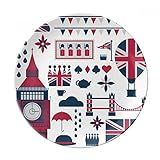 Torre Ballon Soldier UK Big Ben England Prato Decorativo De Porcelana Salver Prato De Jantar