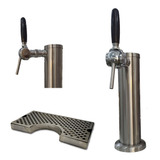 Torre Chope Inox C 1 Torneira Mod Belga Pingadeira Em Inox