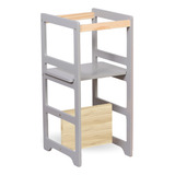 Torre De Aprendizagem Montessoriana Regula Altura Cinza