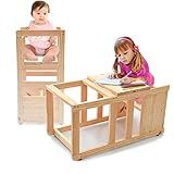 Torre De Aprendizagem Montessoriana Regulavel 4x1 Premium Qualidade