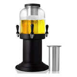 Torre De Chopp 5 Litros 3 Torneira Chopeira Porta Gelo Extra
