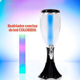 Torre De Chopp Com Resfriador 2 Litros Iluminação Led Colorido Design Compacto E Prático Para Bebidas Marca Lorben
