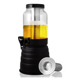 Torre De Chopp Preta Cervejeira 1 Refil Congelante Extra