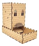 Torre De Dados Medieval RPG E Boardgames Com Base 18cm X 18 6cm X 10cm