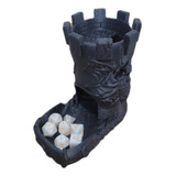 Torre De Dados Rpg D d Tabuleiro Castelo Dragão
