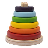 Torre De Encaixe Donuts Brinquedo Educativo Para Bebês