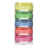 Torre De Glitter Pó Flúor 5 Cores Colormake