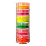 Torre De Pigmento Neon Sombra Unha 6 Cores Fluorescente