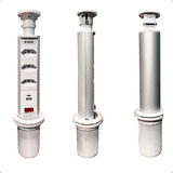 Torre De Tomada Para Bancada Embutir Retrátil Multiplug Com 3 Tomadas 10a 20a E 1 Usb E Tipo c 110v 220v Branco B max