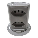 Torre De Tomada Pop Qtmov Mini Toten C 02 Tomadas Branca