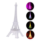 Torre Eifel Paris Iluminada Acrílica Grande