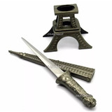 Torre Eiffel Adaga Faca Espada Punhal Corte Afiada Suporte
