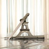 Torre Eiffel Faca Camuflada Espada Punhal Suporte Decoração