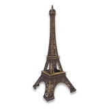 Torre Eiffel Paris Enfeite Miniatura Decoração De Metal 18cm Cor Dourado