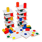 Torre Inteligente Jogo Educativo Equilíbrio Destreza Manual