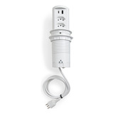 Torre Multiplug 2 Tomadas 20a 2usb a c Indução Branco