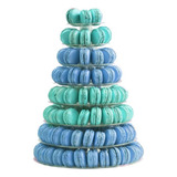 Torre Para Macarons 8 Pisos Expositor Festa Doces Finos Luxo
