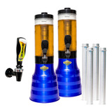 Torre Portatil De Chopp Base Giratória 2l 4 Refis E Alça C 2