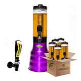 Torre Portatil De Chopp Base Giratória 2l 4 Refis E Alça C 5