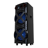 Torre Som Amplificada Polyvox Tws Torre Bivolt 2 Woofer 12