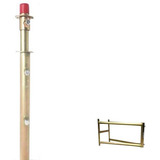 Torre Telescópica Com Suporte Beiral Para Antenas 6mts 