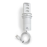 Torre Tomada Slim 3 Tomadas Elétricas 20a Nacional Branco