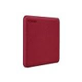 TOSHIBA HD Externo Portátil 1TB Canvio Advance USB 3 0 Vermelho HDTCA10XR3AA