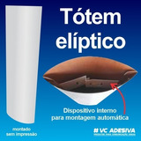 Totem Elíptico Para Divulgação Do Seu