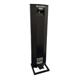 Totem Gel Pedal Display Alcool Higienizador Mãos Preto