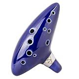 TOTMC Legend Of Zelda Ocarina Of Time Triforce Link 12 Furos Alto C Tom Mediante Ocarina Zelda Cosplay Réplica Cerâmica - Livro Didático