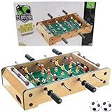TOTÓ Mesa De Pebolim EM MADEIRA Com Bonecos Polipropileno FUTEBOL MINI BRINQUEDO DESMONTÁVEL 2 BOLAS INCLUÍDAS INFANTIL COMPACTO 34 22 CM