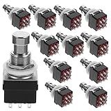 Totority 12 Unidades Interruptor De Nove Pés Interruptor Efetor 3dpt Pedal De Guitarra Instrumentos Musicais Violão Interruptor Inteligente Materiais Musicais Ferramentas De Guitarra Pedais