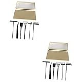 Totority 2 Conjuntos Ancinho De Areia Ancinho De De Mesa Ferramentas De Rastelo De Jardim Decoração Jardim Ferramenta De Ancinho De Jardim De Areia Ancinho De Jardim Zen