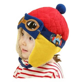 Touca Aviador Piloto Bebê Gorro Lã Inverno Chapéu 6 36 Meses