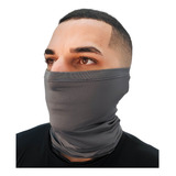 Touca Bandana Rosto E Pescoço Proteção Uv Corrida Ciclismo Cor Cinza Tamanho Un
