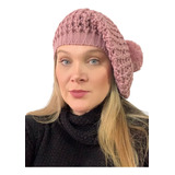 Touca Boina Caidinha Feminina De Lã Com Pompom